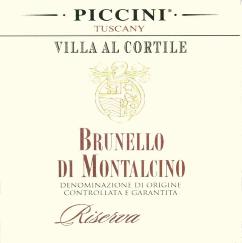 Piccini Brunello di Montalcino Riserva 2005 Front Label