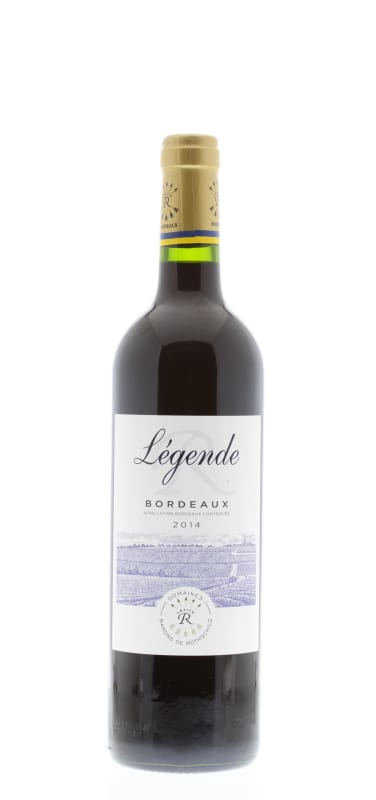 Domaines Barons de Rothschild Legende Bordeaux Rouge 2014 Front Bottle Shot