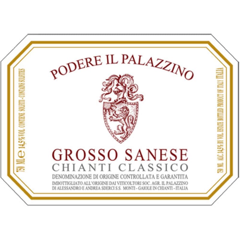 Podere Il Palazzino Chianti Classico Grosso Sanese 2010 Front Label