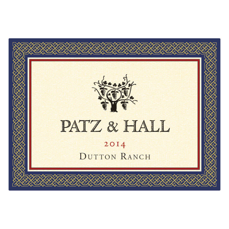 Patz & Hall Dutton Ranch Chardonnay (375ML half-bottle) 2014 Front Label