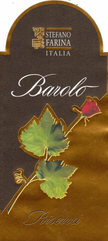 Stefano Farina Barolo Riserva 2007 Front Label