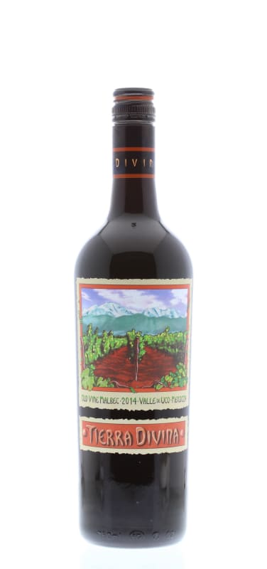 Tierra Divina Old Vine Malbec 2014 Front Bottle Shot