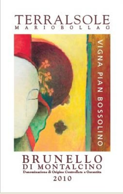 Terralsole Vigna Pian Bossolino Brunello di Montalcino 2010 Front Label