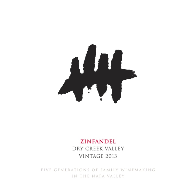 Five Vintners Zinfandel 2013 Front Label