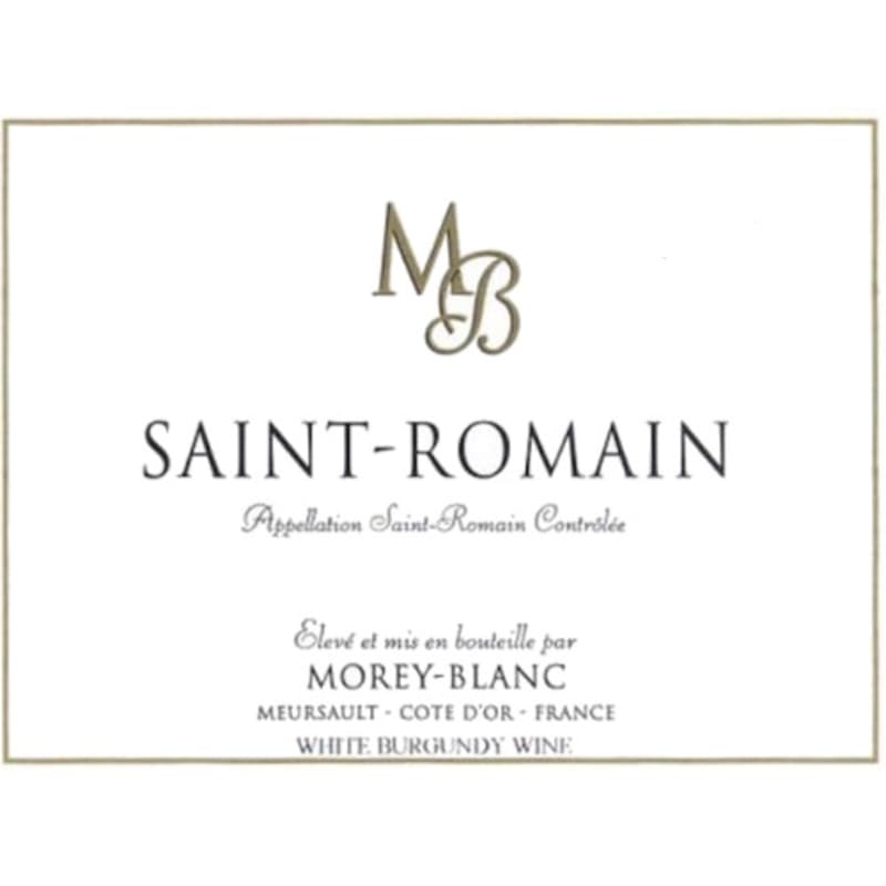 Morey-Blanc Saint Romain 2012 Front Label