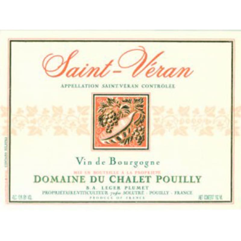 Chalet Pouilly Saint-Veran 2014 Front Label