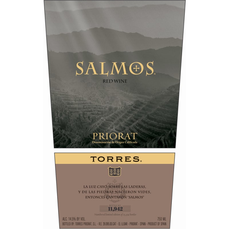Familia Torres Salmos 2013 Front Label