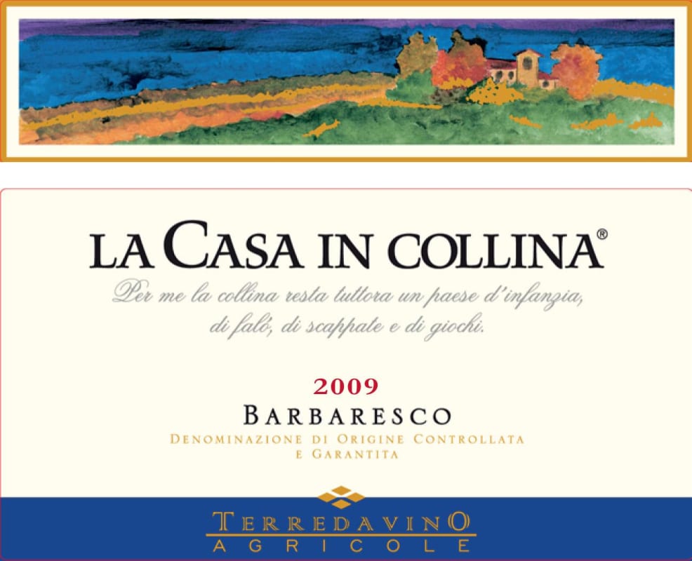 Terre Da Vino Barbaresco La Casa in Collina 2009 Front Label