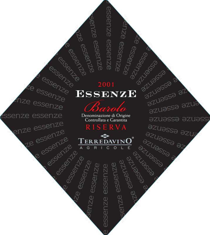 Terre Da Vino Barolo Essenze Riserva 2001 Front Label