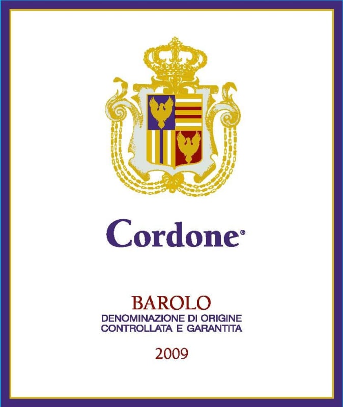 Terre Da Vino Barolo Cordone 2009 Front Label