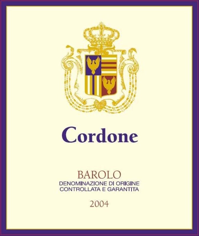Terre Da Vino Barolo Cordone 2004 Front Label