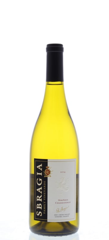 Sbragia Home Ranch Chardonnay 2014 Front Bottle Shot