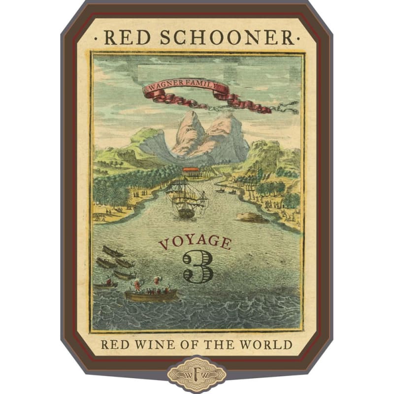 Red Schooner by Caymus Voyage 3 Front Label