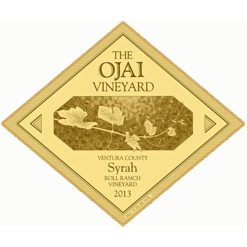 Ojai Roll Ranch Syrah 2013 Front Label