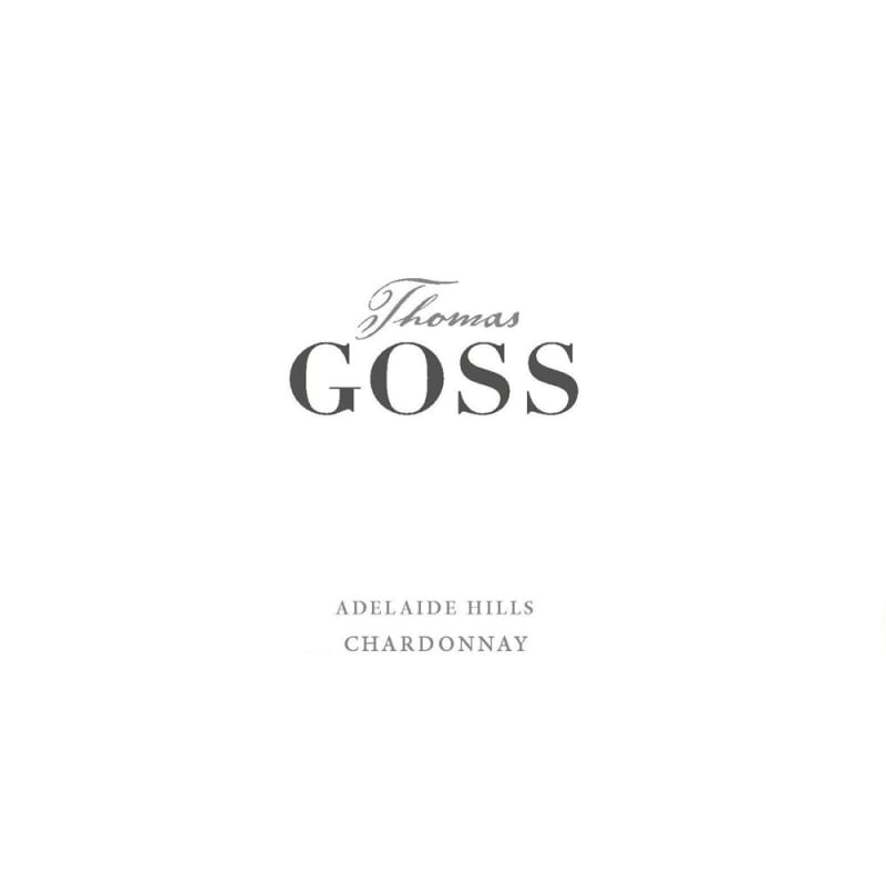 Thomas Goss Chardonnay 2013 Front Label