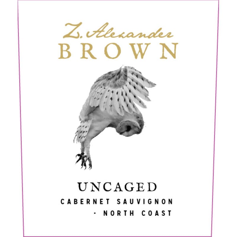 Z. Alexander Brown Uncaged Cabernet Sauvignon 2014 Front Label
