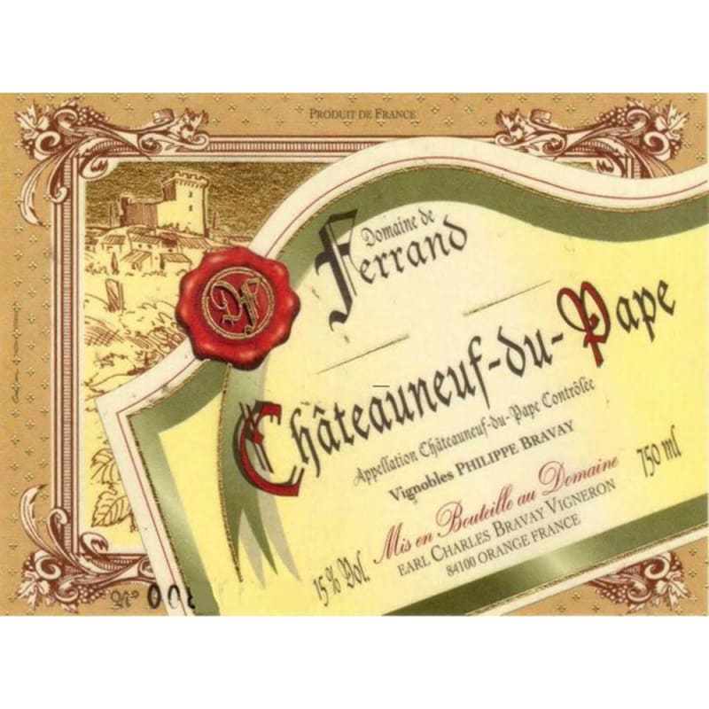 Domaine de Ferrand Chateauneuf-du-Pape 2013 Front Label