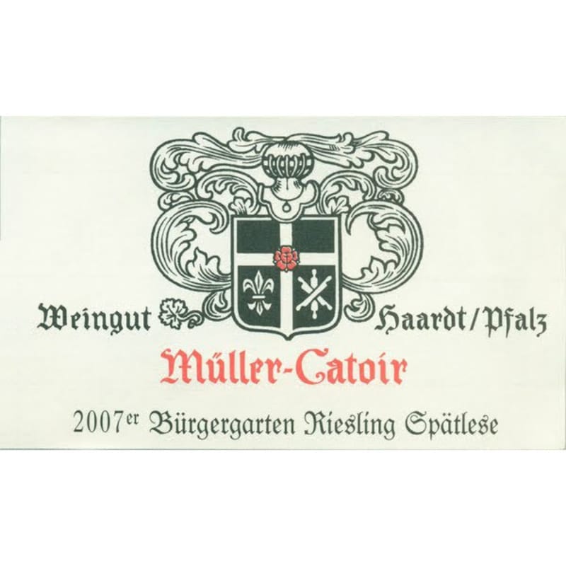 Muller-Catoir Haardter Burgergarten Riesling Spatlese 2004 Front Label