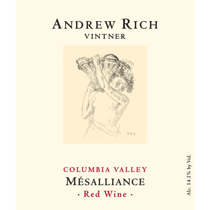Andrew Rich Mesalliance 2011 Front Label