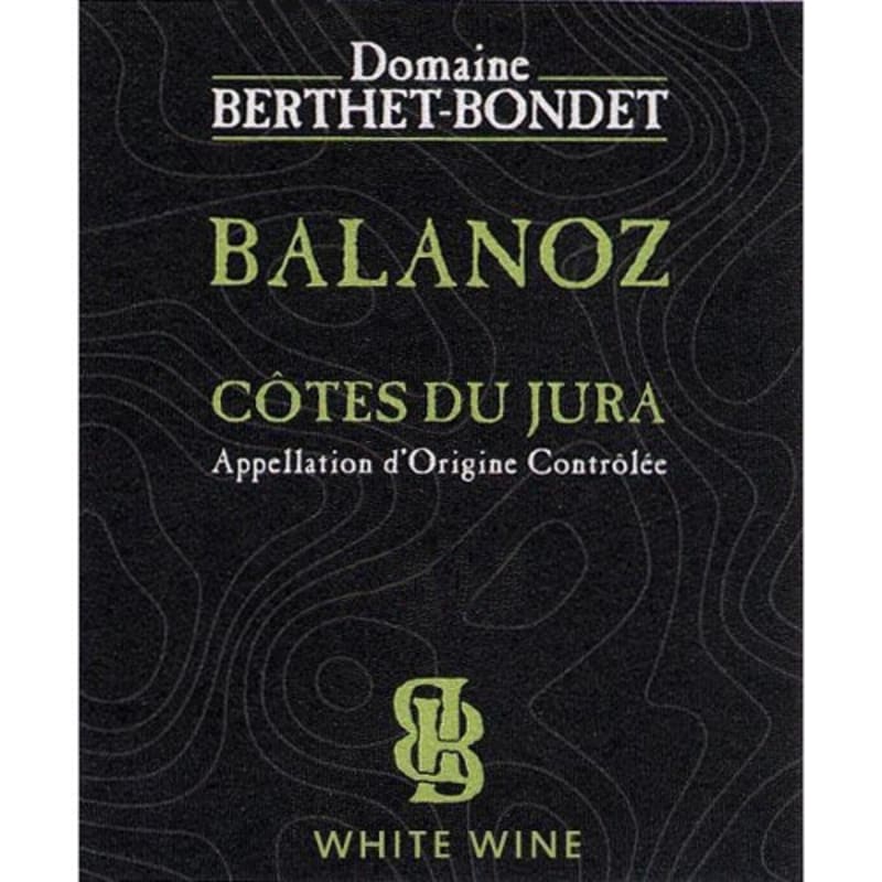 Berthet-Bondet Cotes du Jura Chardonnay Balanoz 2014 Front Label