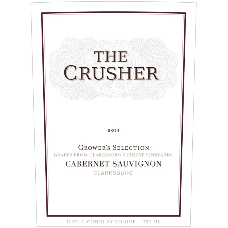 The Crusher Cabernet Sauvignon 2014 Front Label
