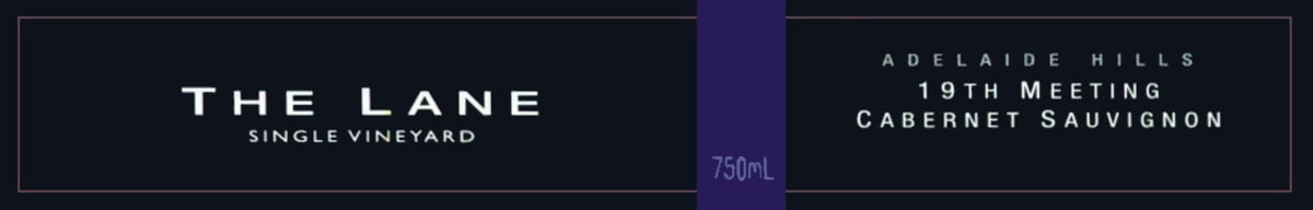 The Lane 19th Meeting Cabernet Sauvignon 2010 Front Label