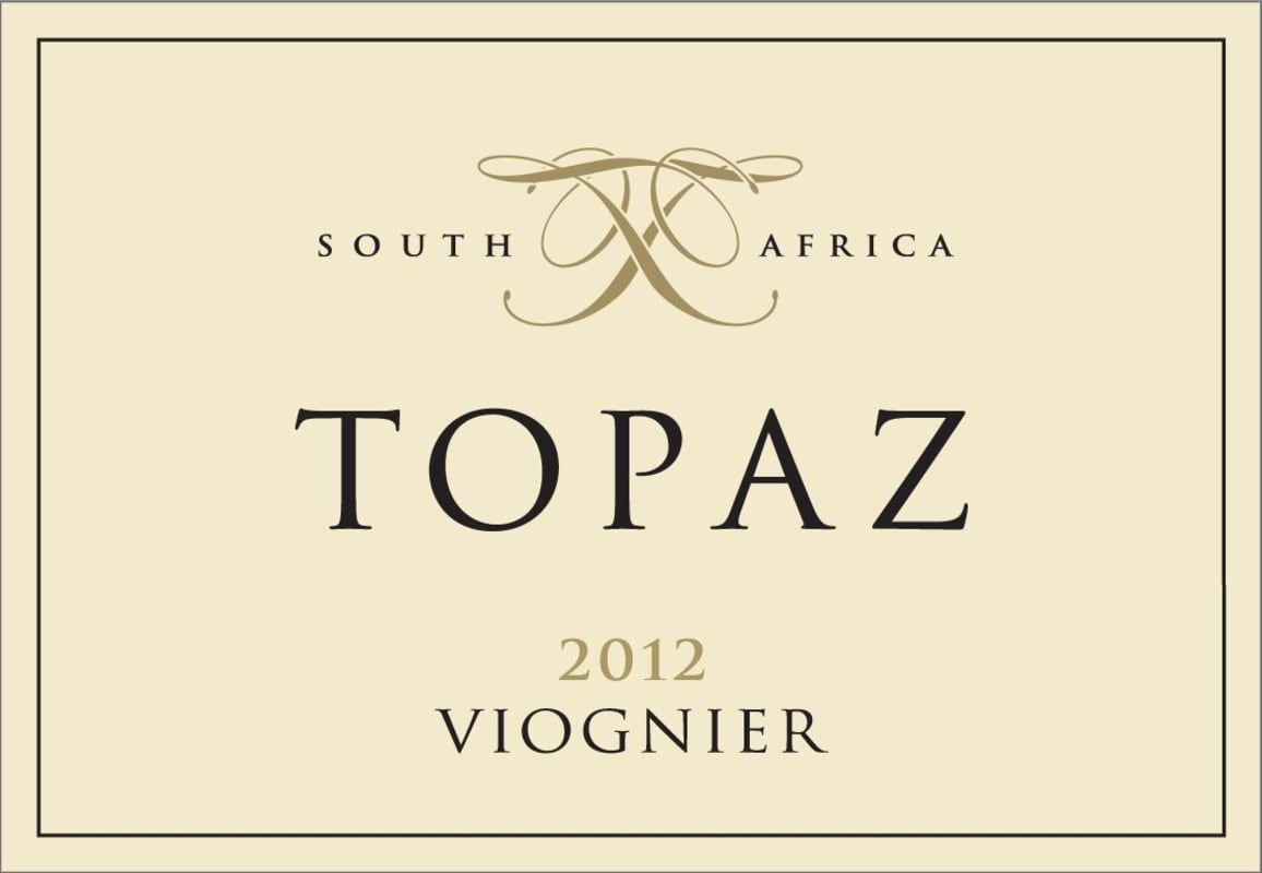 Topaz Viognier 2012 Front Label