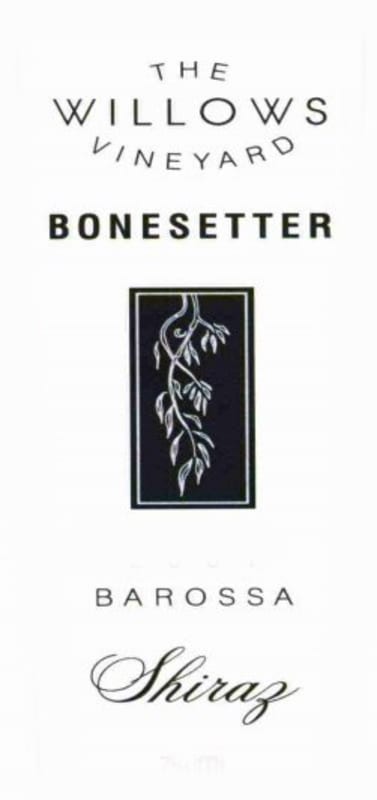 The Willows Bonesetter Shiraz 2013 Front Label
