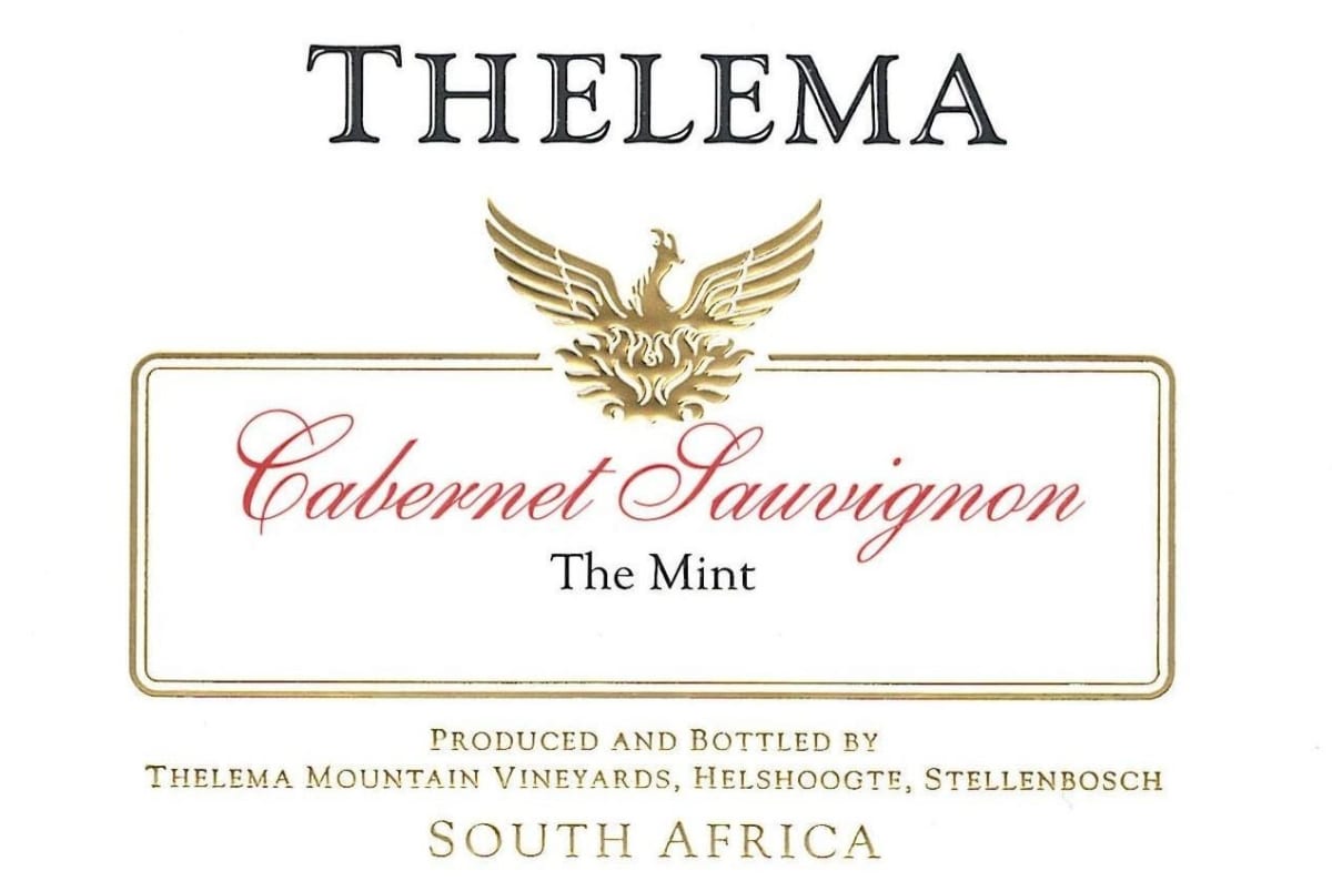 Thelema The Mint Cabernet Sauvignon 2012 Front Label