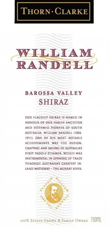 Thorn-Clarke William Randell Shiraz 2008 Front Label