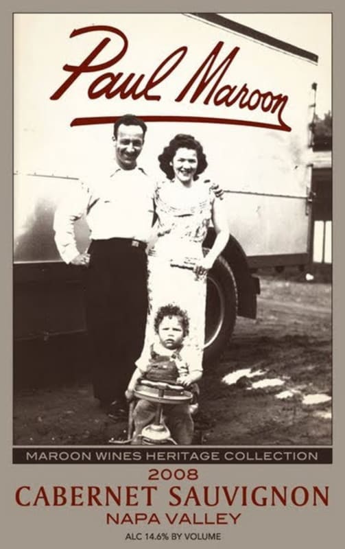 Maroon Heritage Collection Cabernet Sauvignon 2008 Front Label