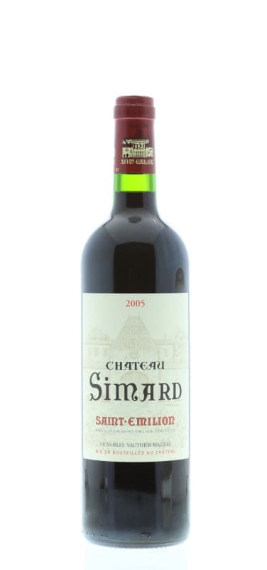 Chateau Simard Saint-Emilion 2005 Front Bottle Shot