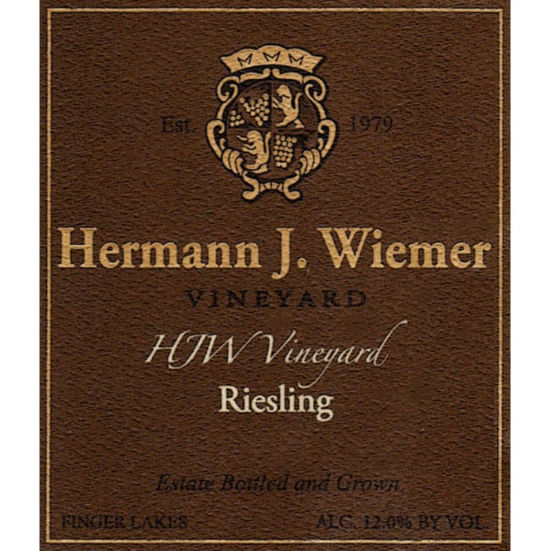 Hermann J. Wiemer HJW Vineyard Riesling 2014 Front Label