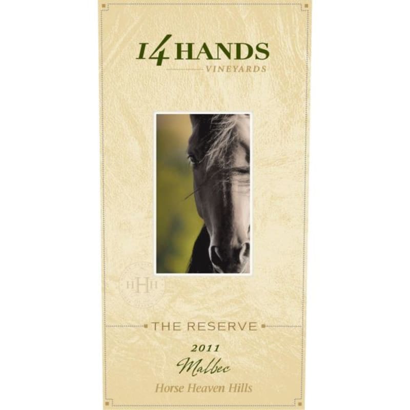 14 Hands The Reserve Malbec 2011 Front Label