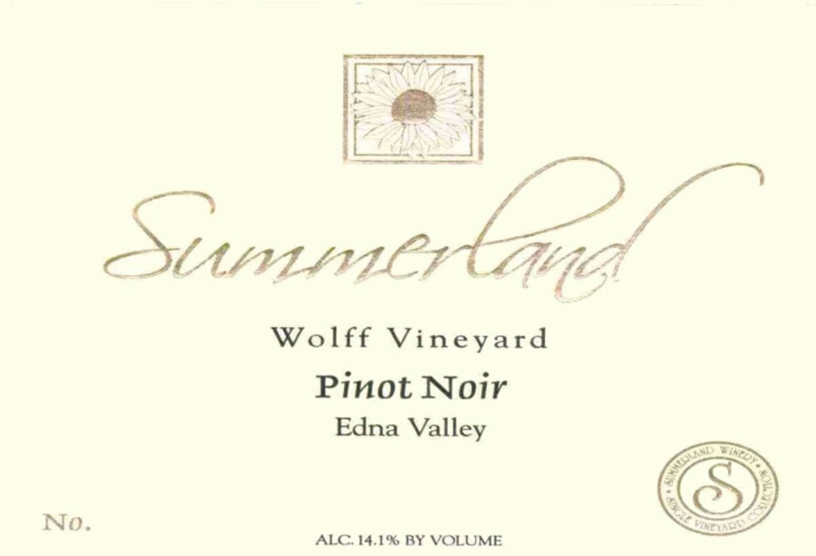 Summerland Wolff Vineyard Chardonnay 2010 Front Label