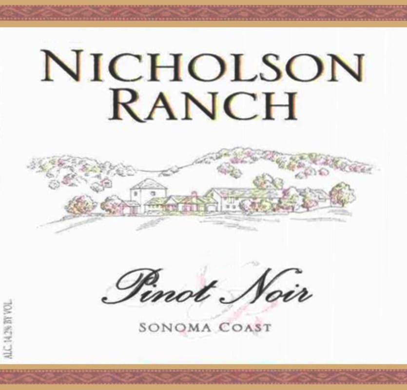 Nicholson Ranch Pinot Noir 2012 Front Label