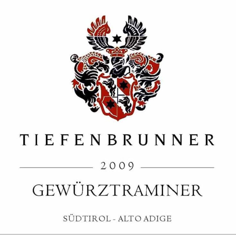 Tiefenbrunner Sudtirol-Alto Adige Gewurztraminer 2009 Front Label
