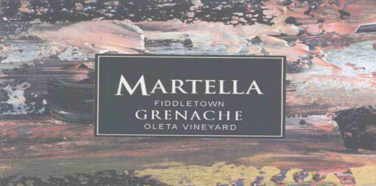 Michael Martella Oleta Vineyard Grenache 2003 Front Label