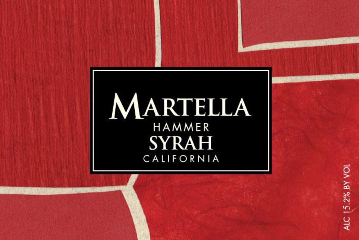 Michael Martella Hammer Syrah 2013 Front Label