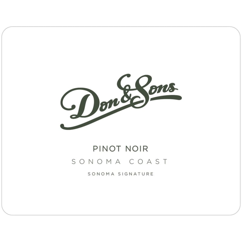 Don & Sons Sonoma Coast Pinot Noir 2014 Front Label