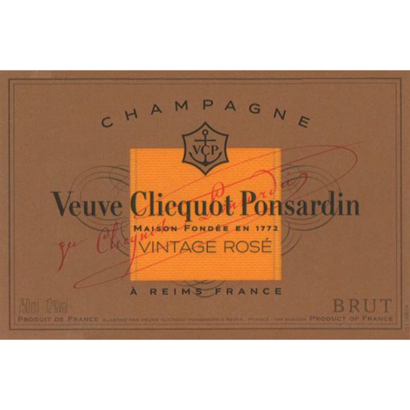 Veuve Clicquot Vintage Brut Rose (1.5 Liter Magnum) 2008 Front Label