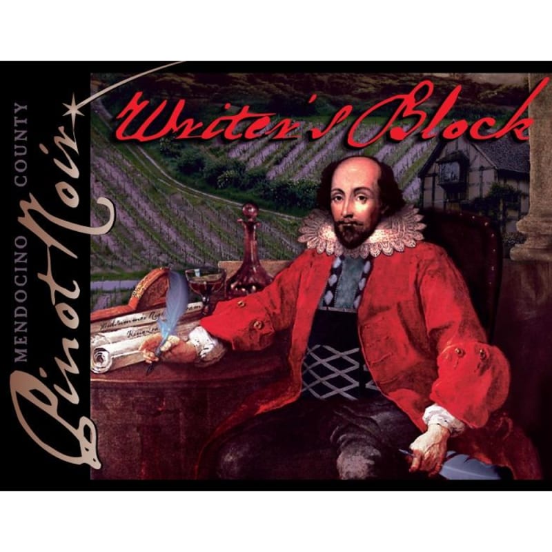 Steele Writer's Block Mendocino Pinot Noir 2014 Front Label