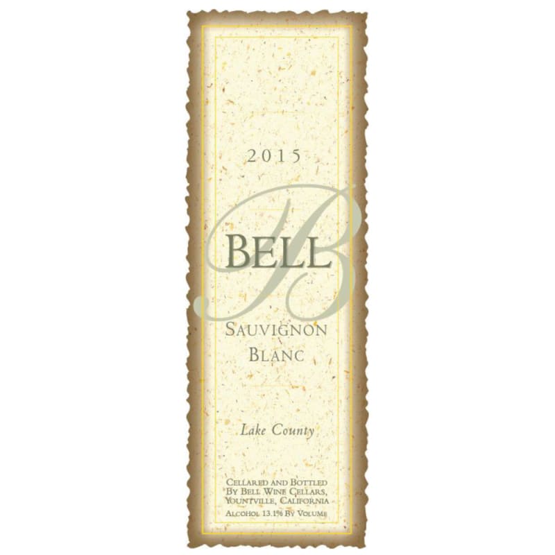 Bell Wine Cellars Sauvignon Blanc 2015 Front Label
