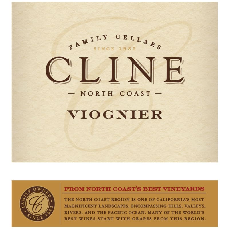Cline North Coast Viognier 2015 Front Label
