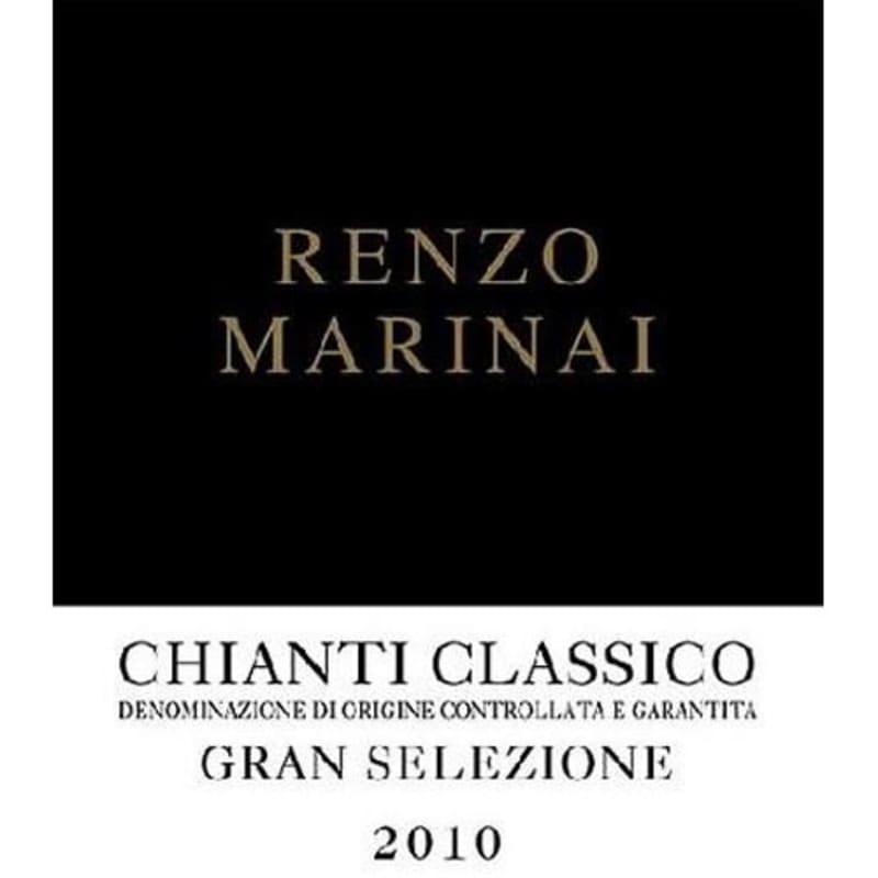 Renzo Marinai Gran Selezione Chianti Classico 2010 Front Label