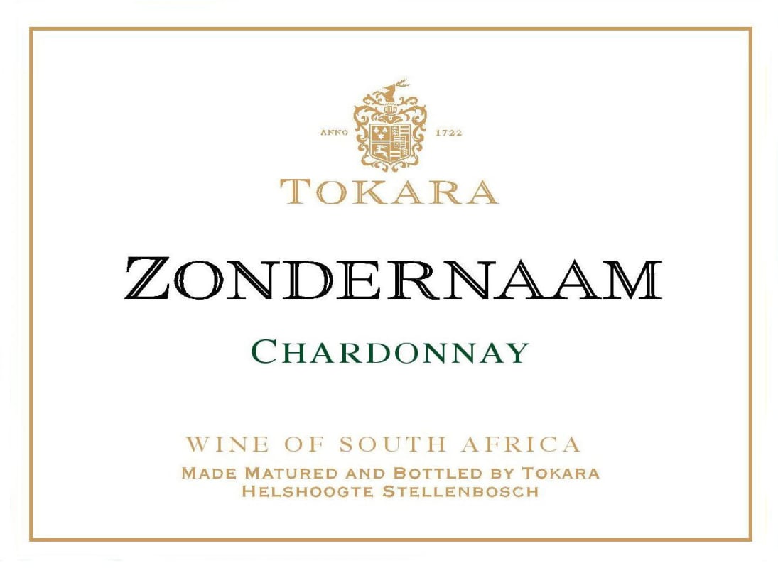 Tokara Zondernaam Chardonnay 2007 Front Label