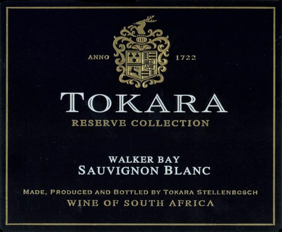 Tokara Walker Bay Reserve Collection Sauvignon Blanc 2012 Front Label
