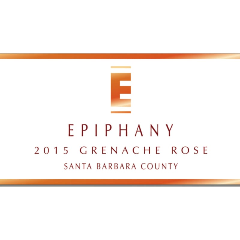 Epiphany Grenache Rose 2015 Front Label
