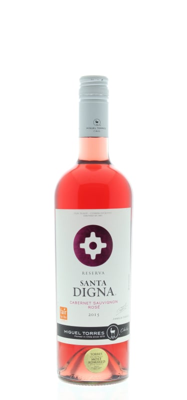 Miguel Torres Santa Digna Cabernet Sauvignon Rose 2015 Front Bottle Shot