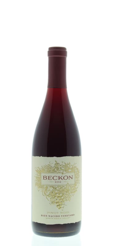 Beckon Pinot Noir 2012 Front Bottle Shot